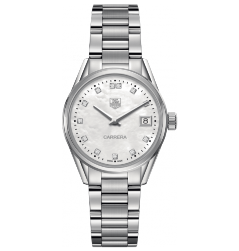 TAG Heuer Carrera Lady Quartz 32 Stainless Steel / MOP - Diamond / Bracelet
